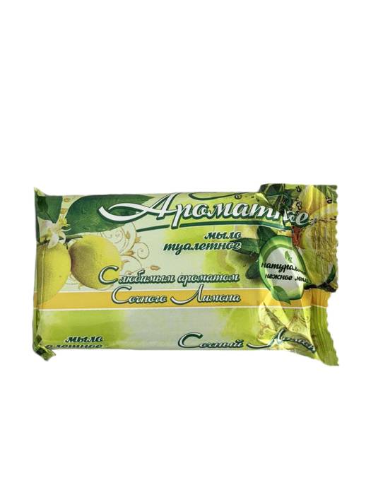 Мыло кусковое 75 г туалетное "Ароматное", Сочный лимон
