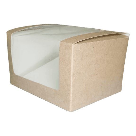 Упаковка бумажная для сэндвичей 125*100*70 мм OSQ SQUARE CUT SANDWICH BOX, Крафт