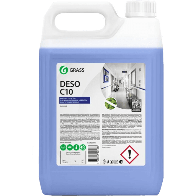 Дезинфецирующее средство 5л Grass DESO C10 с моющим эффектом