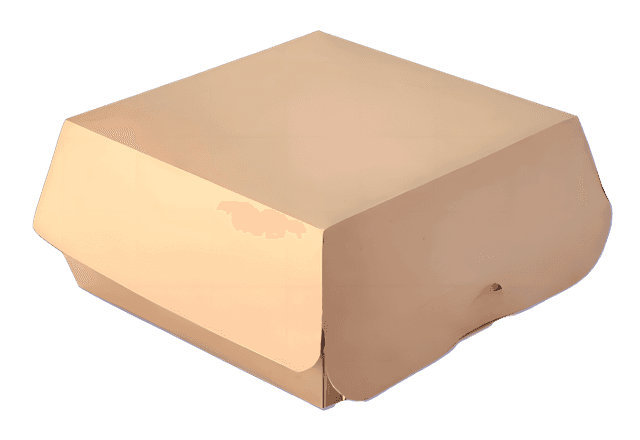 Упаковка бумажная для гамбургеров 140*140*70 мм 02 OSQ BURGER L Pure Kraft