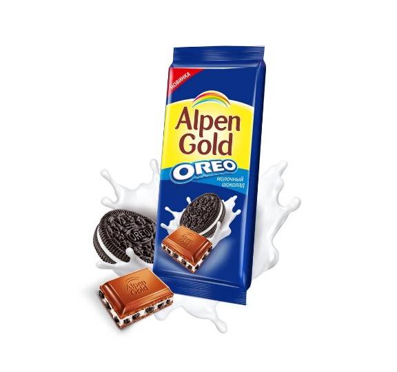 Шоколад "Alpen Gold" 85г, Орео-ваниль