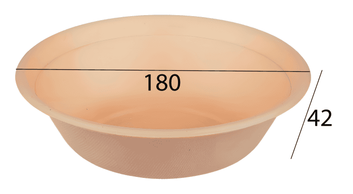 Миска/супница бумажная 480 мл 180*42 мм Биоразлагаемая ЭКО, Крафт