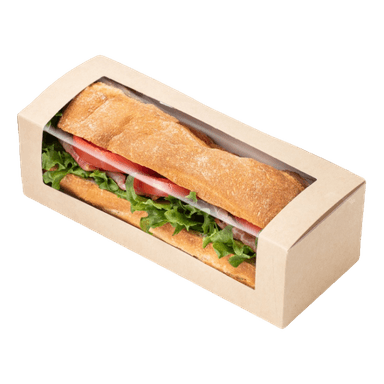 Упаковка бумажная OSQ BAGUETTE BOX 260*80*60 мм, Крафт ECO