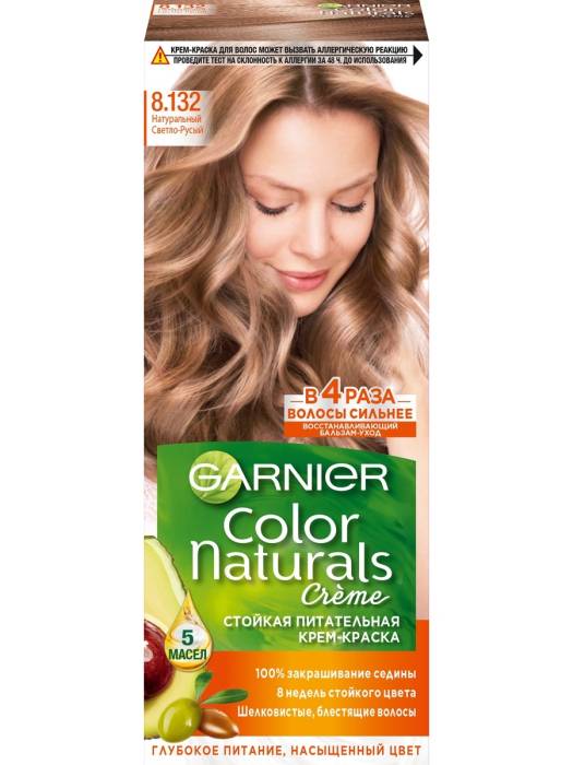 Крем-краска для волос "Garnier" Color Naturals, 8.132 Натуральный светло-русый