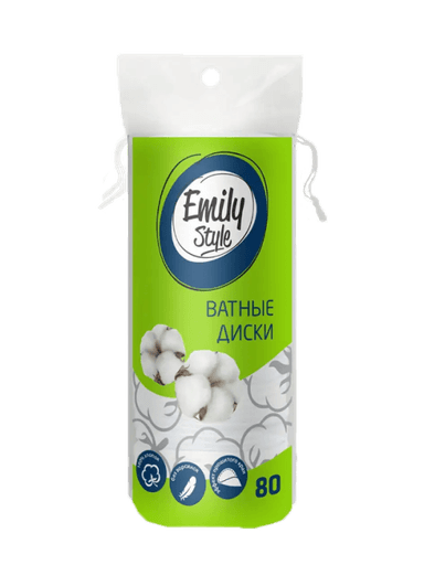 Ватные диски "Emily Style" (80 шт.упак)