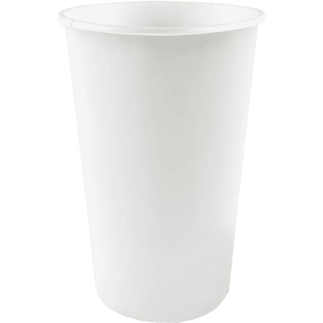 Стакан бумажный 500 мл БЕЗ РИС. Белый D-90 мм В.