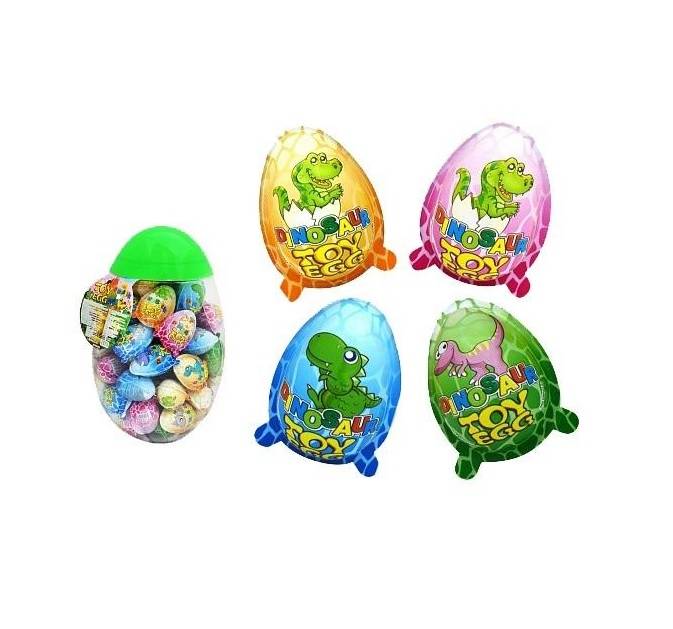 Яйцо "Шоколадный Динозавр" Toy Egg 8 гр, банка (60 шт.упак)