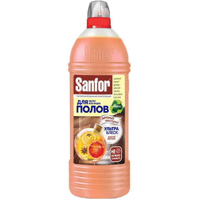 Средство для мытья полов 1 л Sanfor Свежесть спа, Энергия востока