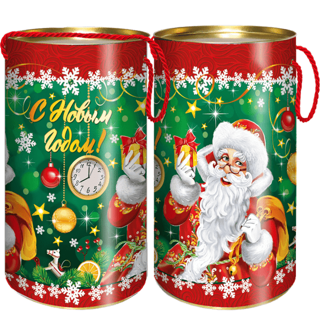 Туба картонная 1 кг Подарочек d12*h22см