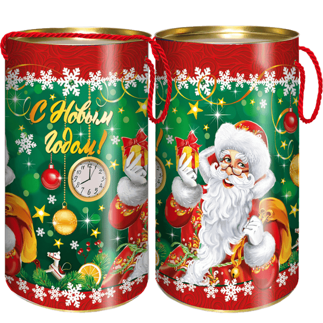 Туба картонная 1 кг Подарочек d12*h22см