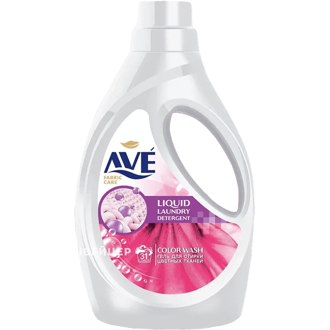 Жидкое средство для стирки/гель 1,9 л AVE, для цветных тканей