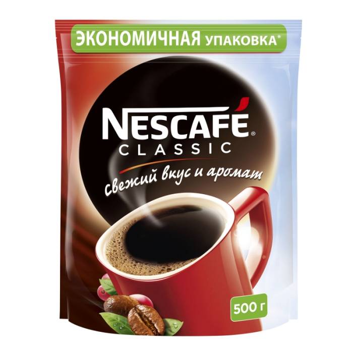 Кофе растворимый 500 гр "NESCAFE" CLASSIC м/у