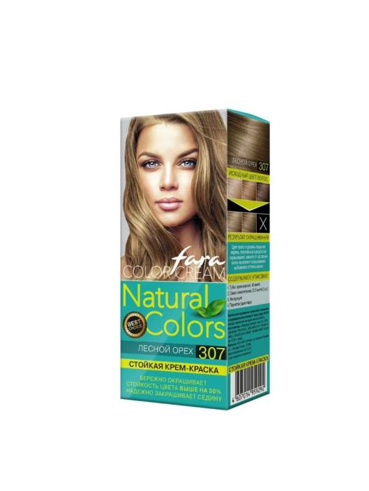 Краска для волос FARA Natural Colors 150г, 307 Лесной орех