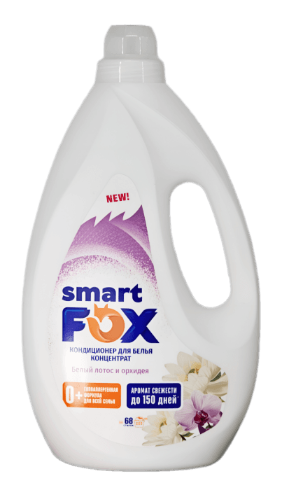 Кондиционер для белья 1 л SMART FOX, Белый лотос и орхидея