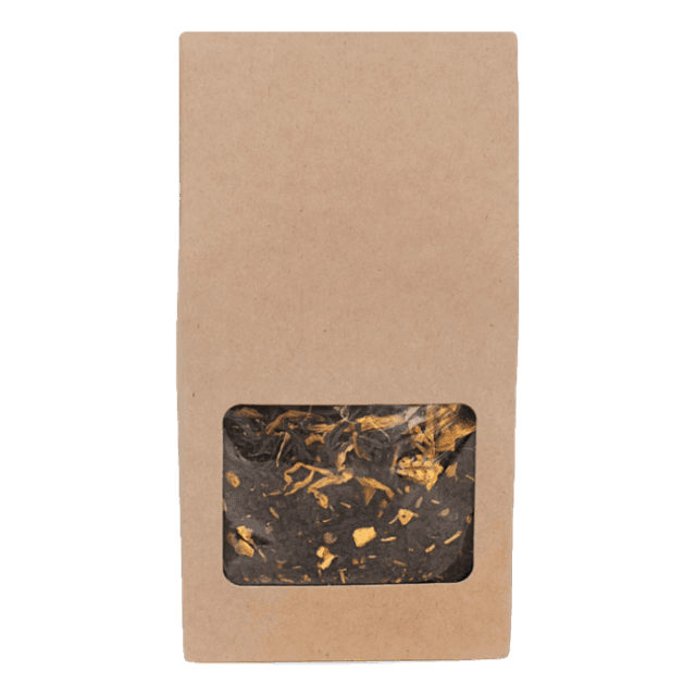 Упаковка бумажная OSQ Tea Box 182*92*50 мм для чая, конфет, сухофруктов, Крафт
