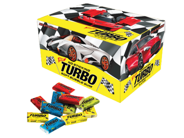 Жевательная резинка TURBO 4,5 г (100 шт.упак)