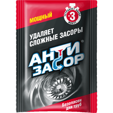 Антизасор 70 г Мощный, гранулированное средство для удаления засора в трубах