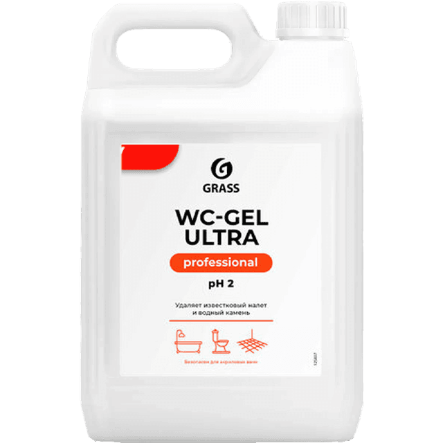 Средство для чистки сантехники 5л WC-Gel GRASS