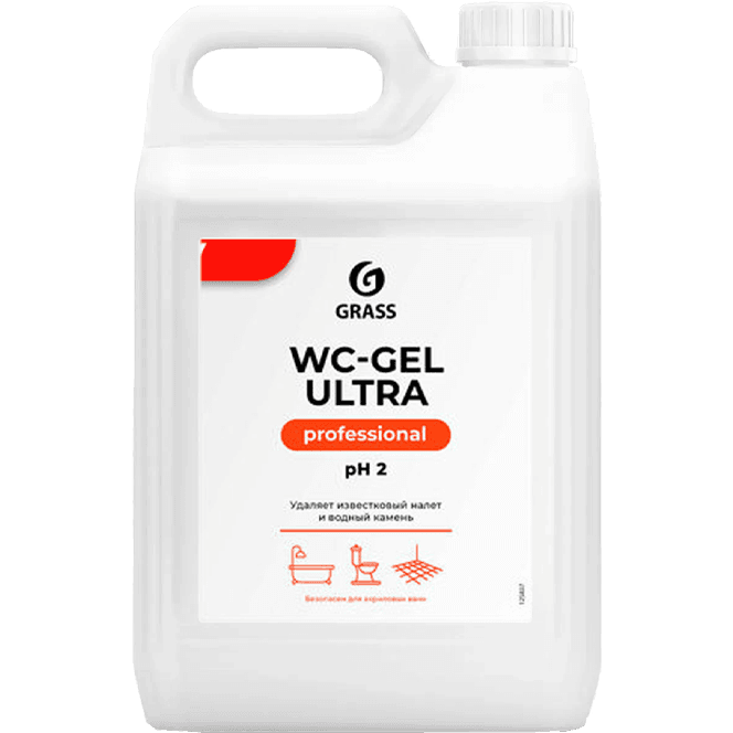 Средство для чистки сантехники 5л WC-Gel GRASS