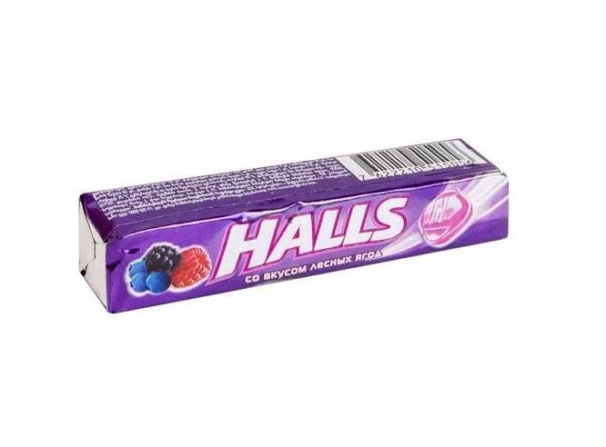 Лененцы "Halls" 25г (12 шт.упак), Лесные ягоды