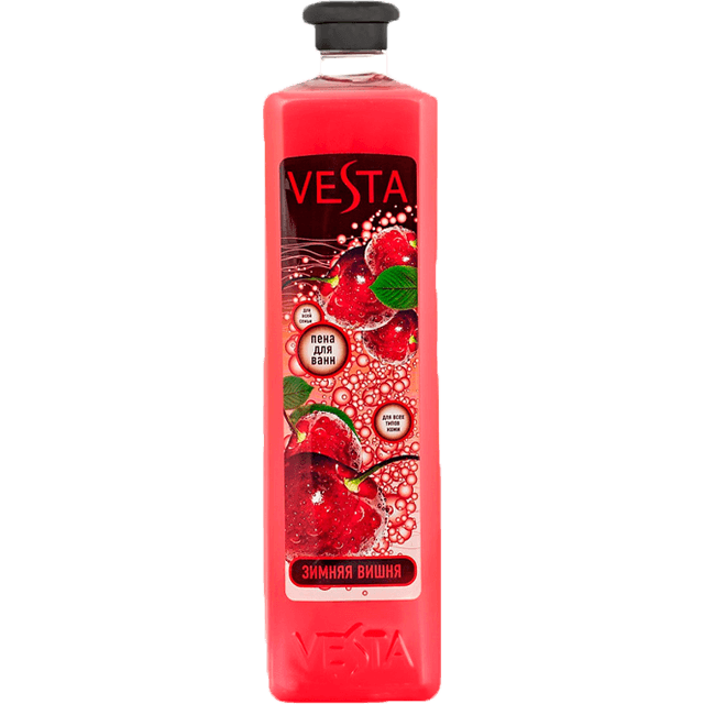 Пена для ванн 1000 мл "Vesta", Зимняя вишня