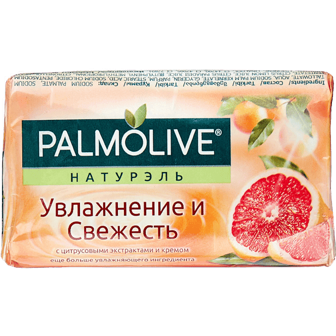 Мыло кусковое 90 г туалетное "Palmolive", Увлажнение и свежесть, цитрус