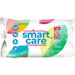 Полотенца - салфетки влажные 60 шт W&W Smart care (60 шт.упак)