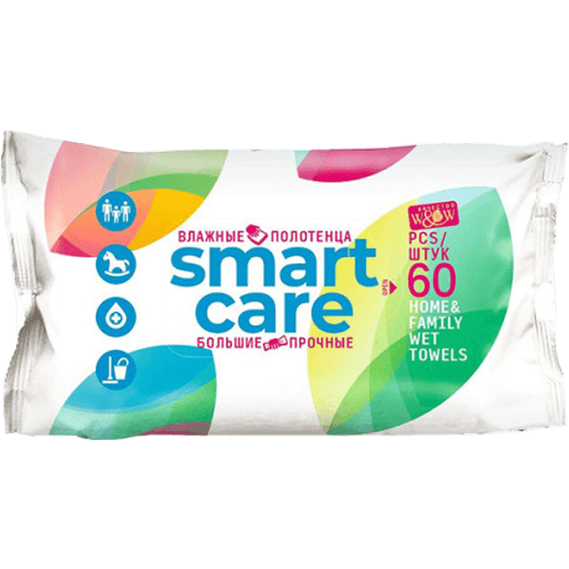 Полотенца - салфетки влажные 60 шт W&W Smart care (60 шт.упак)
