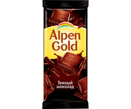 Шоколад "Alpen Gold" 85г, темный