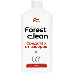 Средство для очистки труб/устранения засоров 1 л "FOREST Clean" ТУРБО, гель