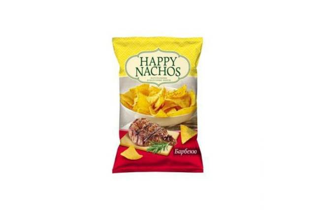 Чипсы "Happy Nachos" кукурузные 150г, Барбекю