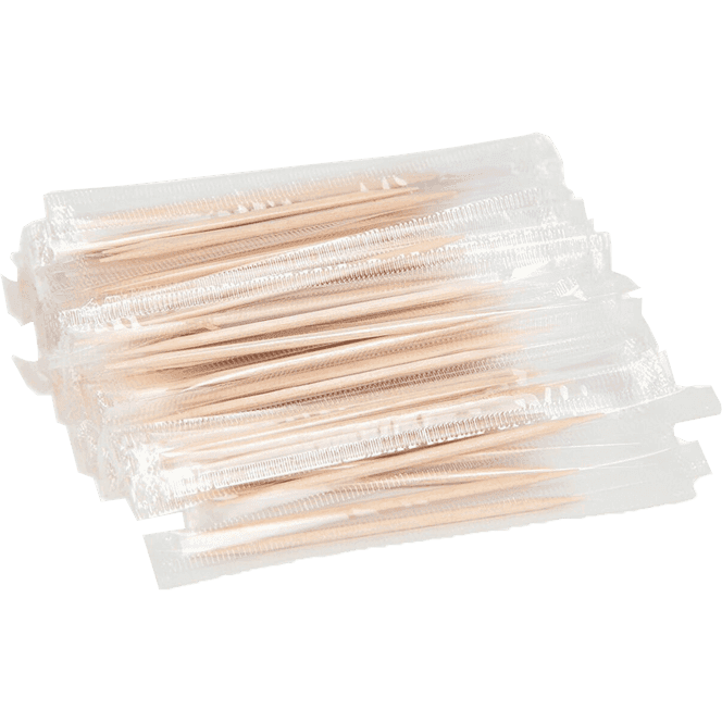 Зубочистки бамбуковые в индивид ПП-упаковке (1000 шт.упак) Конт