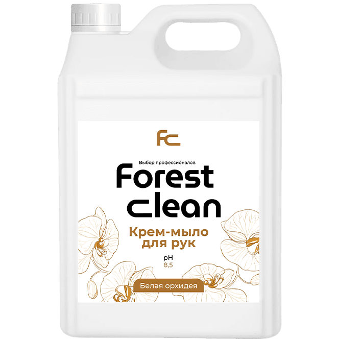 Крем-мыло жидкое 5 л "FOREST Clean" Канистра, Белая орхидея