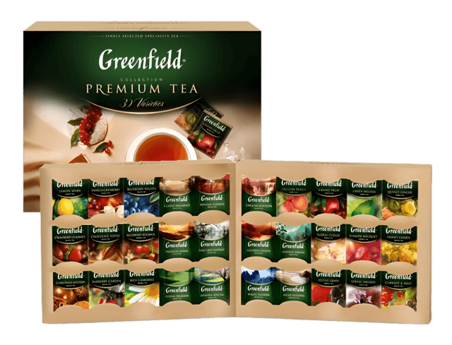Чай 120 пакетиков, "Greenfield" набор, 30 сортов