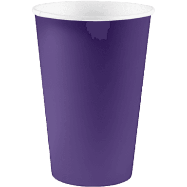 Стакан бумажный 400 мл БЕЗ РИС. "ФИОЛЕТОВЫЙ" D-90 мм БЛ