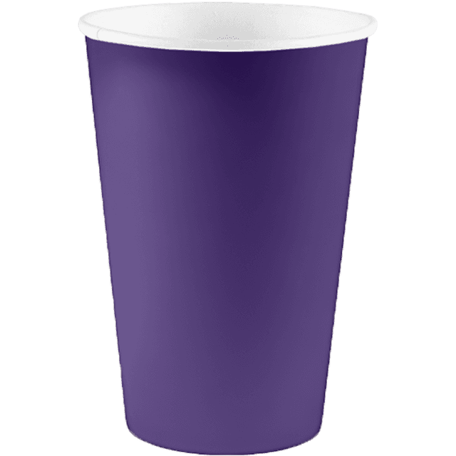 Стакан бумажный 400 мл БЕЗ РИС. "ФИОЛЕТОВЫЙ" D-90 мм БЛ