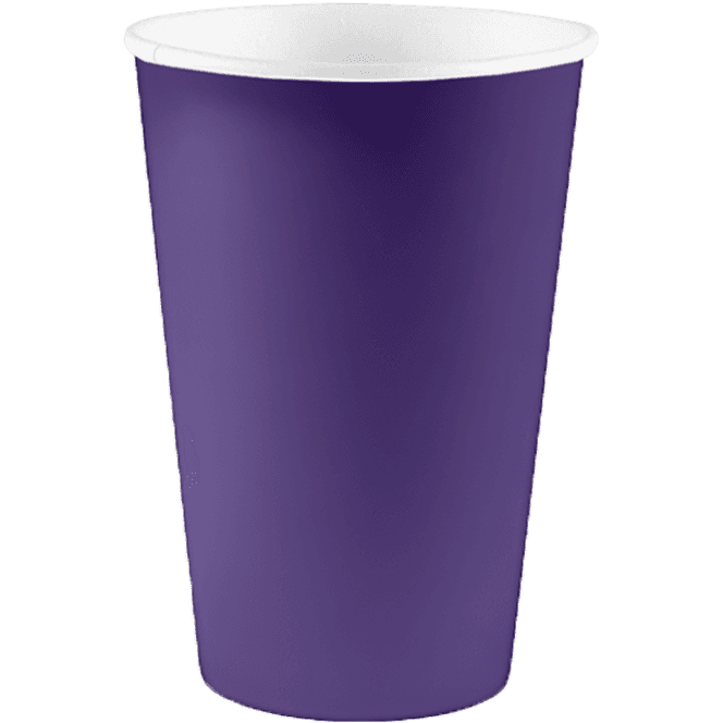 Стакан бумажный 400 мл БЕЗ РИС. "ФИОЛЕТОВЫЙ" D-90 мм БЛ