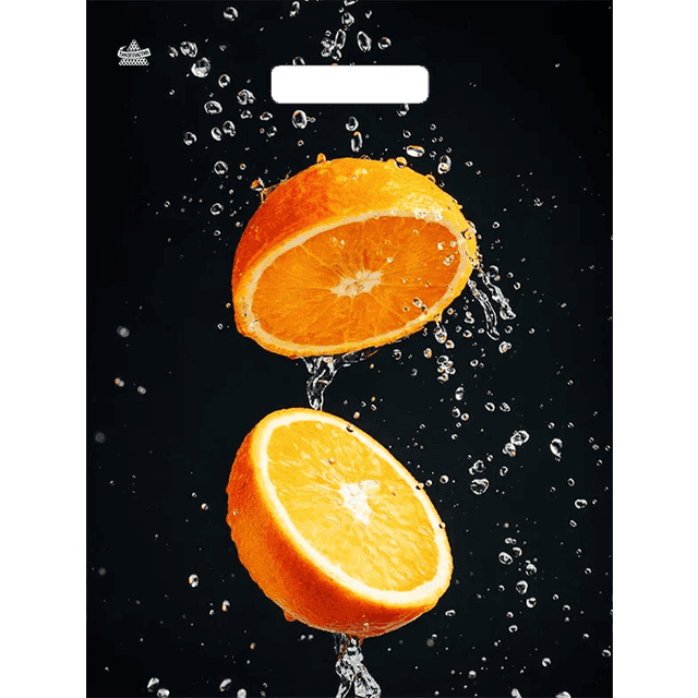 Пакет 31*40 см Апельсиновый взрыв прорезь 60 мкм Тико