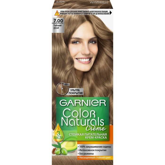 Крем-краска для волос "Garnier" Color Naturals, 7.00 Глубокий русый