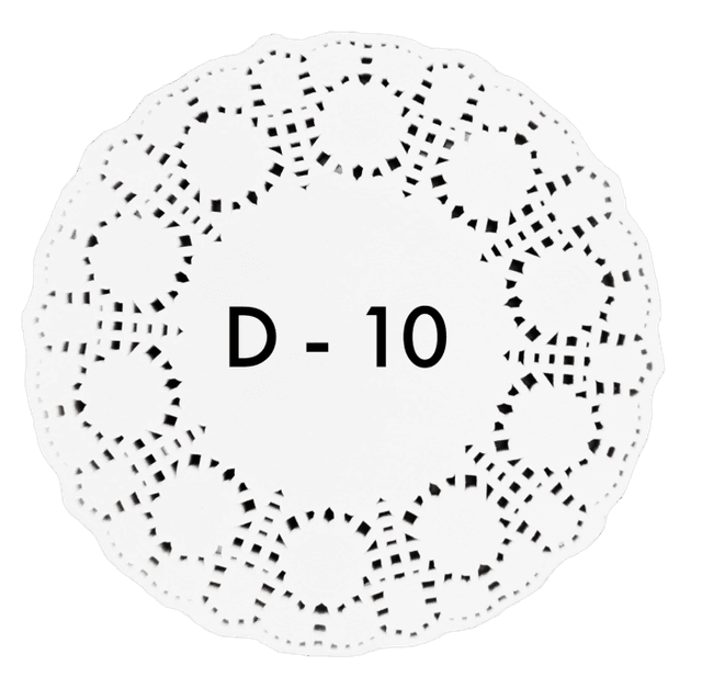 Ажурные салфетки D-10 см (250 шт.упак)