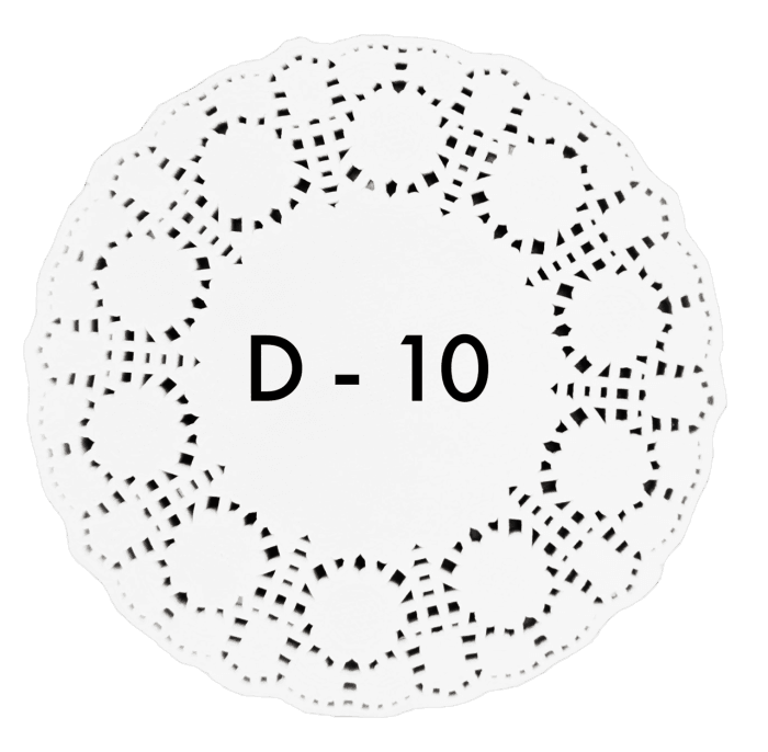 Ажурные салфетки D-10 см (250 шт.упак)