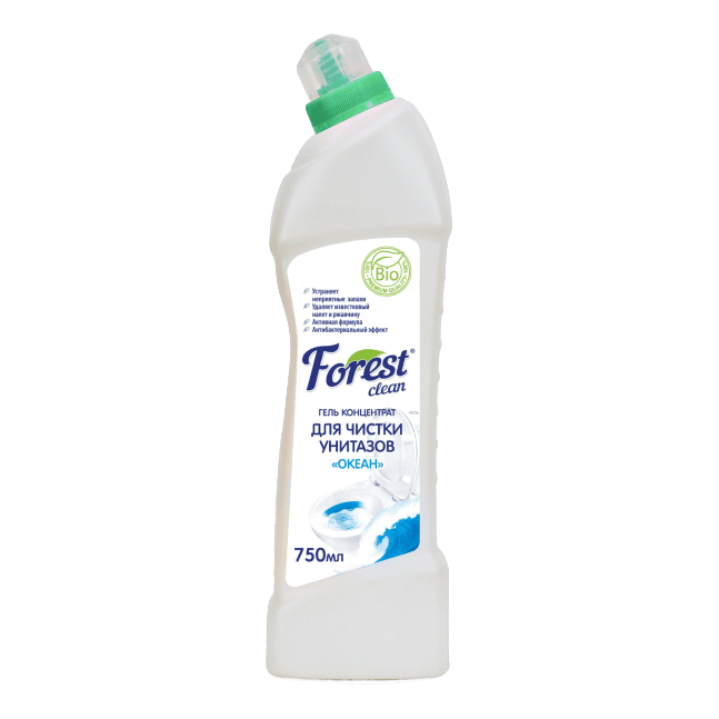 Гель для чистки унитаза 750 мл "FOREST Clean", Океан