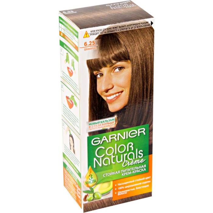 Крем-краска для волос "Garnier" Color Naturals, 6.25 Шоколад