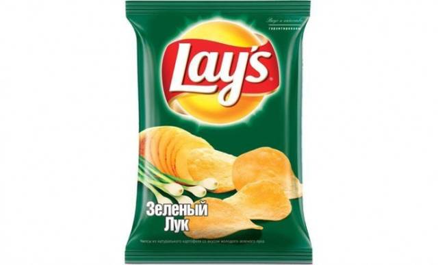 Чипсы "LAYS" 50 г ассортимент, Зеленый лук