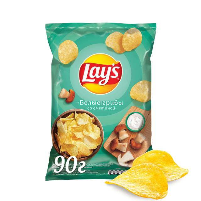 Чипсы "LAYS" 70 г ассортимент, Грибы со сметаной