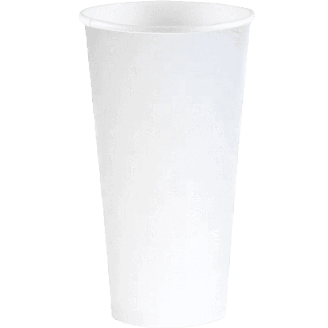Стакан бумажный 500 мл БЕЗ РИС. БЕЛЫЙ ХН D-90 мм Интро