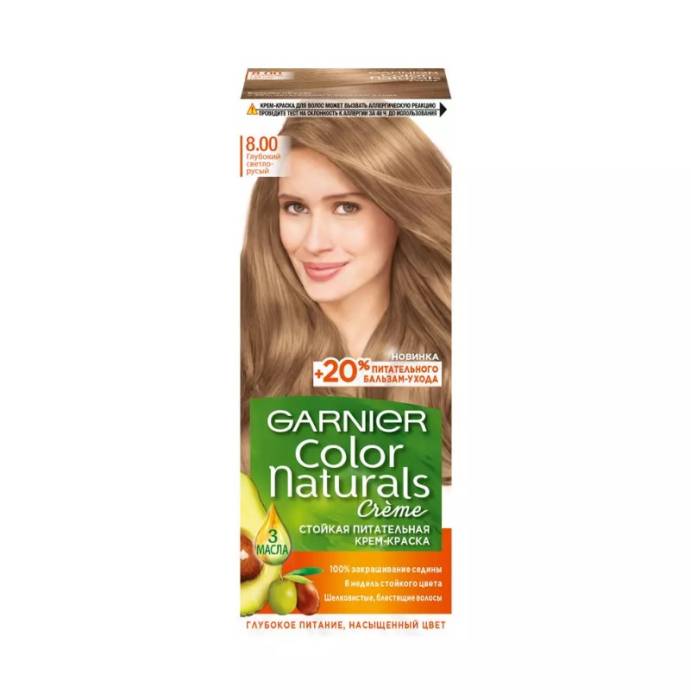 Крем-краска для волос "Garnier" Color Naturals, 8.00 Глубокий светло-русый