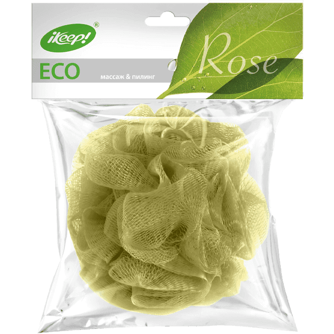Мочалка для тела Роза из сетки "Keep"