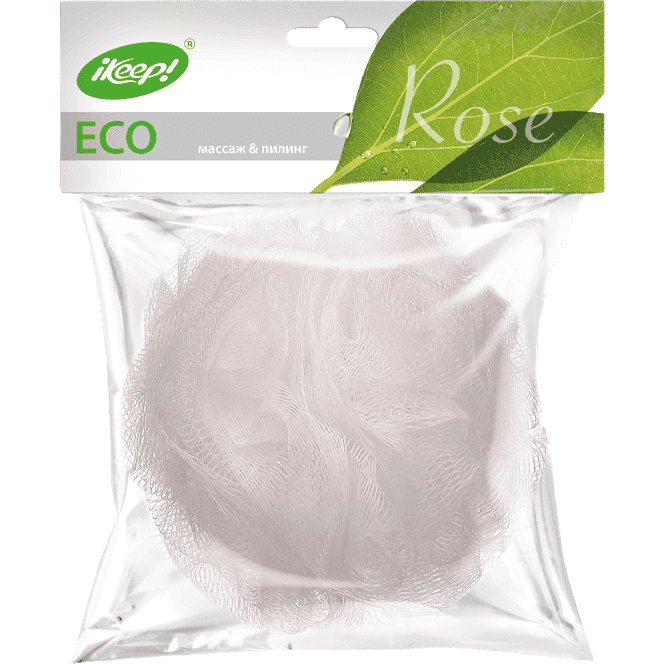 Мочалка для тела Роза из сетки "Keep"