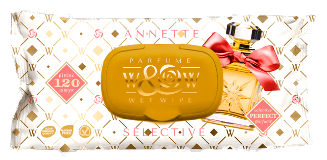 Салфетка влажная 120 шт. W&W Annette (120 салф.шт)